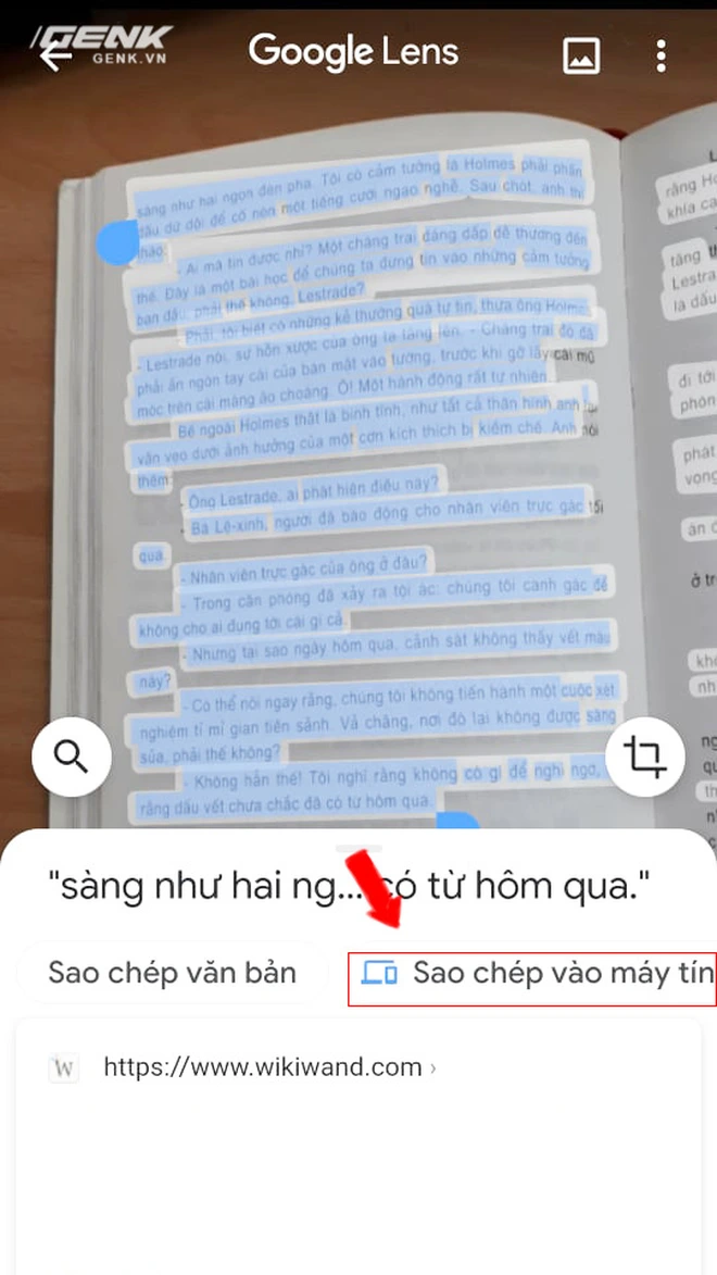 Hướng dẫn copy-paste văn bản tr&ecirc;n giấy v&agrave;o m&aacute;y t&iacute;nh trong 1 nốt nhạc với Google Lens - Ảnh 3.