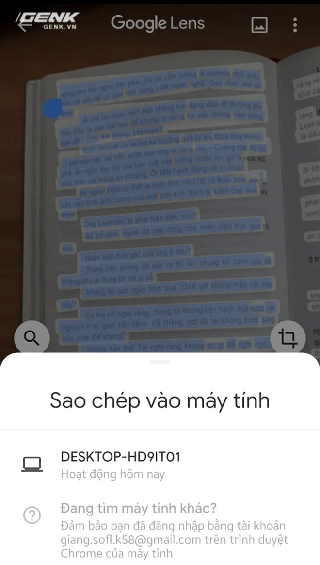 Hướng dẫn copy-paste văn bản tr&ecirc;n giấy v&agrave;o m&aacute;y t&iacute;nh trong 1 nốt nhạc với Google Lens - Ảnh 4.