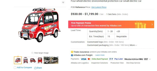 Đập hộp mẫu &ocirc; t&ocirc; điện rẻ nhất thế giới, gi&aacute; chưa đến 1000 USD: Nh&igrave;n như xe đồ chơi nhưng h&oacute;a ra cũng lợi hại phết - Ảnh 1.