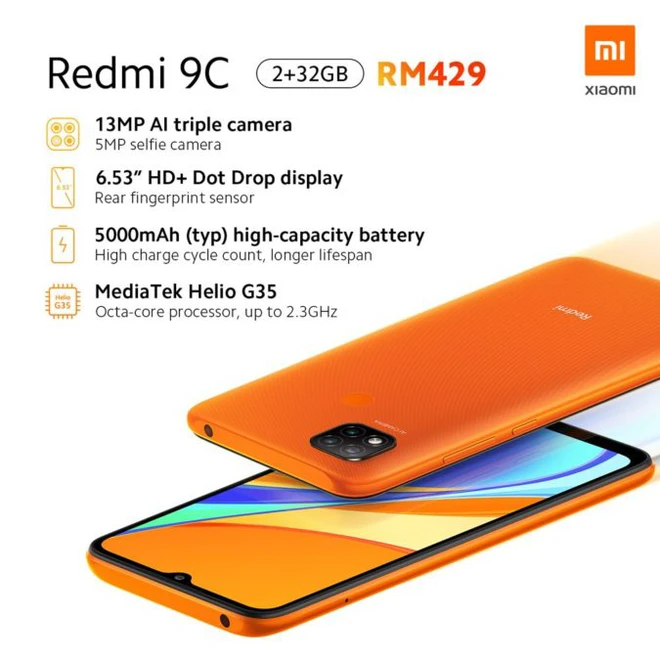 Xiaomi Redmi 9A v&agrave; Redmi 9C ra mắt: Một tấn t&iacute;nh năng b&ecirc;n trong những chiếc smartphone gi&aacute; 2 triệu đồng - Ảnh 4.