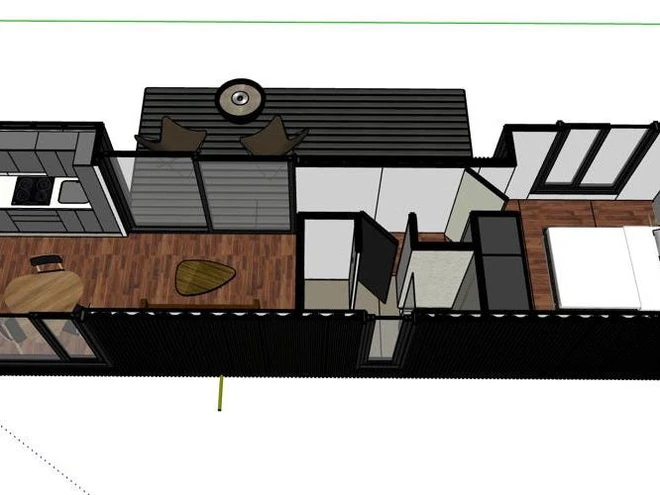 Đ&acirc;y l&agrave; mẫu nh&agrave; mini được l&agrave;m từ th&ugrave;ng xe container, tiện nghi đầy đủ lại c&ograve;n th&acirc;n thiện với m&ocirc;i trường, gi&aacute; hơn 1,1 tỉ đồng - Ảnh 7.