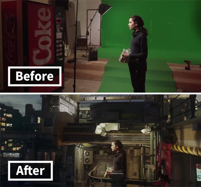 Ch&ugrave;m ảnh cho thấy sức mạnh khủng khiếp của ph&ocirc;ng xanh trong kh&acirc;u hậu k&igrave;, gi&uacute;p c&aacute;c nh&agrave; l&agrave;m phim dễ d&agrave;ng biến ra bất cứ thứ g&igrave; họ muốn - Ảnh 10.