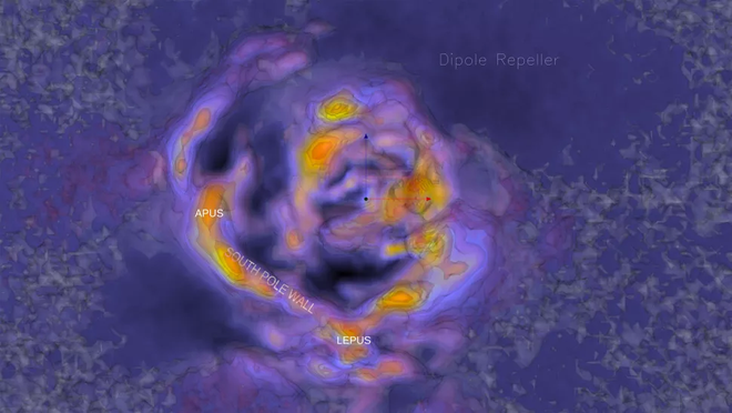 C&aacute;c nh&agrave; thi&ecirc;n văn học ph&aacute;t hiện ra Bức tường Cực Nam, một cấu tr&uacute;c vũ trụ c&oacute; bề ngang l&ecirc;n tới 1,3 tỷ năm &aacute;nh s&aacute;ng - Ảnh 2.