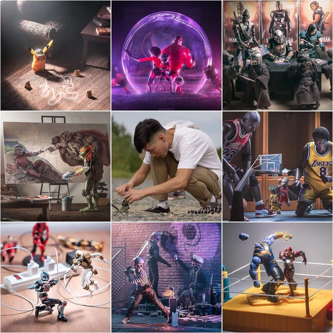 Th&aacute;n phục với khả năng s&aacute;ng tạo v&ocirc; hạn của nhiếp ảnh gia, chụp m&ocirc; h&igrave;nh đồ chơi th&ocirc;i m&agrave; cũng phải lung linh như poster phim bom tấn - Ảnh 1.