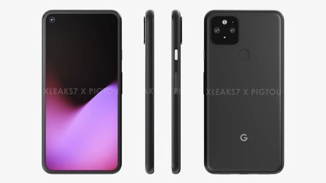 Pixel 5 XL lộ thiết kế: M&agrave;n h&igrave;nh nốt ruồi, cụm camera h&igrave;nh vu&ocirc;ng, cảm biến v&acirc;n tay mặt lưng - Ảnh 1.