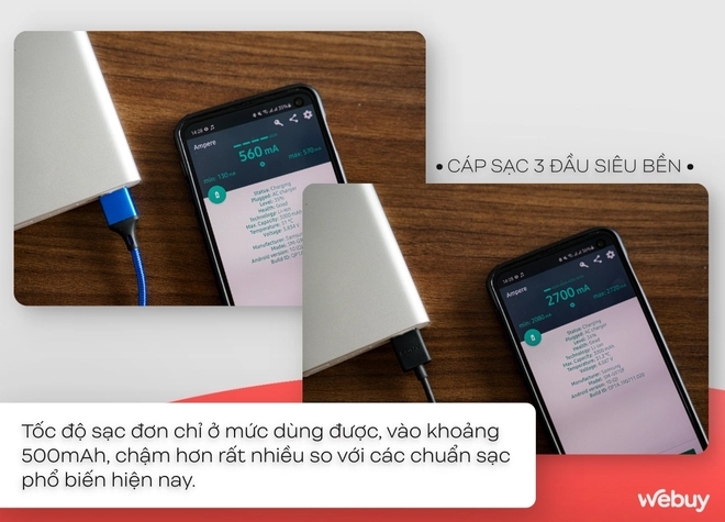 C&aacute;p sạc 3 đầu si&ecirc;u bền m&agrave; gi&aacute; chỉ 1k, d&ugrave;ng thế n&agrave;o? - Ảnh 3.
