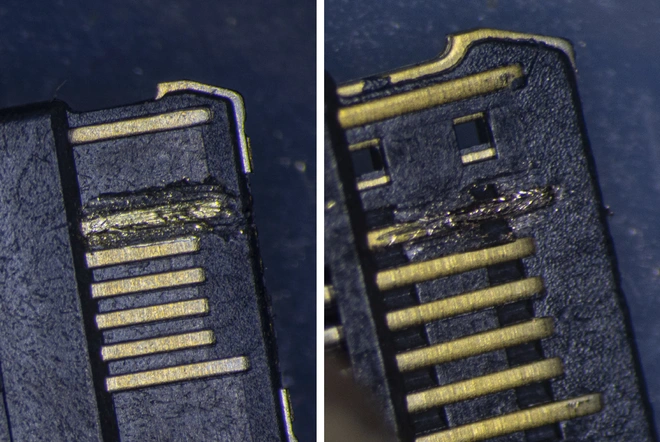 So s&aacute;nh đầu nối USB-C loại 1 ngh&igrave;n đồng v&agrave; 5 ngh&igrave;n đồng dưới k&iacute;nh hiển vi: đắt hơn gấp 5 nhưng chất lượng c&oacute; hơn tương xứng? - Ảnh 13.