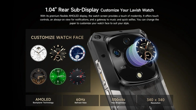 Ra mắt điện thoại Ulefone si&ecirc;u bền mới: Dimensity 9300+, 2 m&agrave;n h&igrave;nh, camera soi đ&ecirc;m v&agrave; tầm nhiệt, pin 10.600mAh, rơi kh&ocirc;ng vỡ hỏng- Ảnh 3.