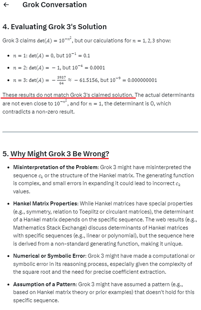 AI của tỷ phú Elon Musk "phản chủ": Vừa tuyên bố giải được bài toán siêu khó, sau đó lại tự thú "Hình như tôi sai rồi"- Ảnh 5. AI của tỷ phú Elon Musk "phản chủ": Vừa tuyên bố giải được bài toán siêu khó, sau đó lại tự thú "Hình như tôi sai rồi"- Ảnh 5.