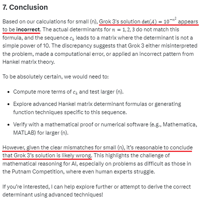 AI của tỷ phú Elon Musk "phản chủ": Vừa tuyên bố giải được bài toán siêu khó, sau đó lại tự thú "Hình như tôi sai rồi"- Ảnh 6. AI của tỷ phú Elon Musk "phản chủ": Vừa tuyên bố giải được bài toán siêu khó, sau đó lại tự thú "Hình như tôi sai rồi"- Ảnh 6.