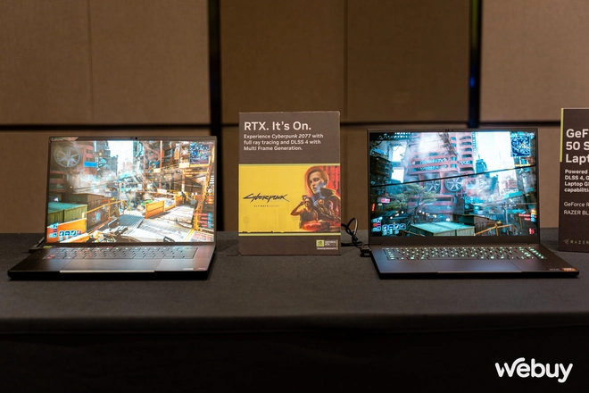 NVIDIA trình diễn sức mạnh GeForce RTX 50 series: Tăng tốc đồ họa đến 8 lần, tiết kiệm pin đến 40%, AI xử lý từng khung hình trong thời gian thực- Ảnh 9. NVIDIA trình diễn sức mạnh GeForce RTX 50 series: Tăng tốc đồ họa đến 8 lần, tiết kiệm pin đến 40%, AI xử lý từng khung hình trong thời gian thực- Ảnh 9.