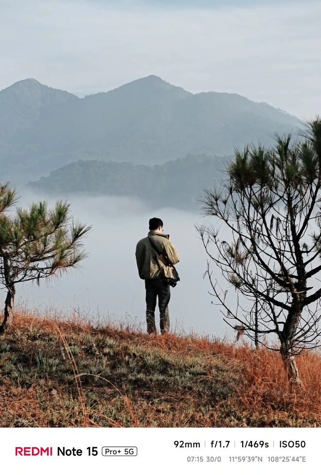 Hoa mai anh đào, mây, sương mù và REDMI Note 15 Pro - Ảnh 17.