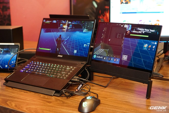 [CES 2020] Cận cảnh m&agrave;n h&igrave;nh di động MSI Optix MAG161: Hiển thị th&ecirc;m th&ocirc;ng tin cho gamer, gọn nhẹ, c&oacute; bao da bảo vệ ki&ecirc;m ch&acirc;n đứng - Ảnh 2.