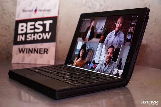[CES 2020] Cận cảnh tablet m&agrave;n h&igrave;nh gập Lenovo X1 Fold: Thiết kế đa dụng cho cảm ứng lẫn b&agrave;n ph&iacute;m vật l&yacute;, gập lại như cuốn sổ tay rất đẹp - Ảnh 7.