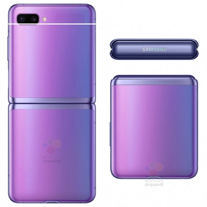 Smartphone m&agrave;n h&igrave;nh gập vỏ s&ograve; Galaxy Z Flip lộ ảnh render ch&iacute;nh thức, gi&aacute; 38 triệu đồng - Ảnh 3.