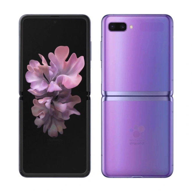 Smartphone m&agrave;n h&igrave;nh gập vỏ s&ograve; Galaxy Z Flip lộ ảnh render ch&iacute;nh thức, gi&aacute; 38 triệu đồng - Ảnh 1.