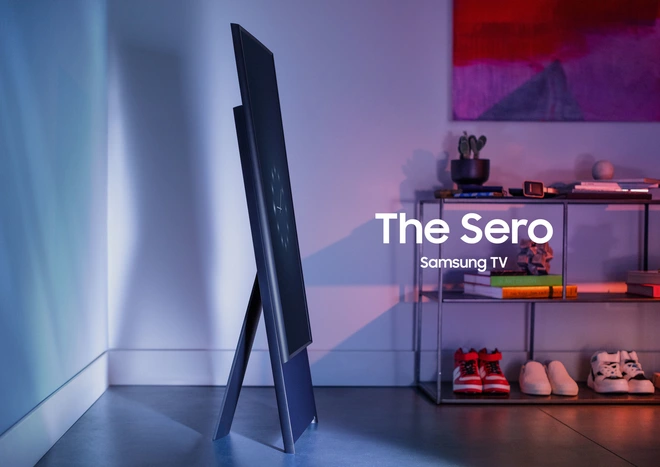 [CES 2020] Samsung ra mắt Sero TV 43 inch, c&oacute; thể xoay ngang dọc như smartphone để lướt Facebook v&agrave; xem video TikTok - Ảnh 3.