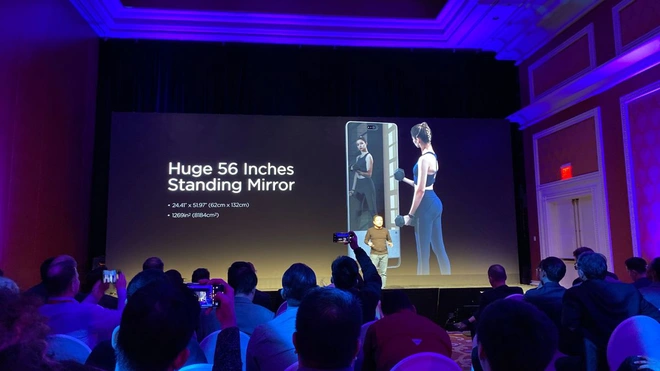 [CES 2020] Amazfit HomeStudio: ph&ograve;ng gym tại gia với gương soi 56-inch, m&agrave;n h&igrave;nh 43-inch, camera 3D - Ảnh 3.