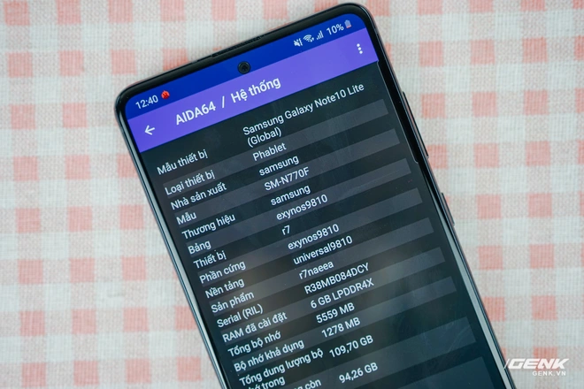 Đ&aacute;nh gi&aacute; hiệu năng v&agrave; thời lượng pin Galaxy Note10 Lite: Phi&ecirc;n bản r&uacute;t gọn kh&ocirc;ng hề yếu t&iacute; n&agrave;o - Ảnh 5.