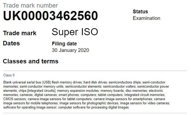 Samsung đăng k&yacute; thương hiệu Super ISO cho Galaxy S20 - Ảnh 2.