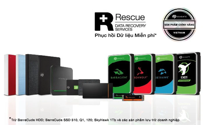 An tâm bảo vệ dữ liệu với các dịch vụ hậu mãi từ Seagate