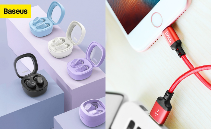 Hàng quốc tế đã rẻ nay còn rẻ hơn: Tai nghe Baseus, phụ kiện Hoco, Ugreen giảm đến 59%