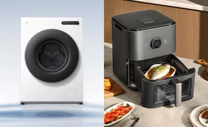 Xiaomi ra mắt nồi chiên không dầu thông minh và máy giặt siêu mỏng, đều hỗ trợ HyperOS Connect