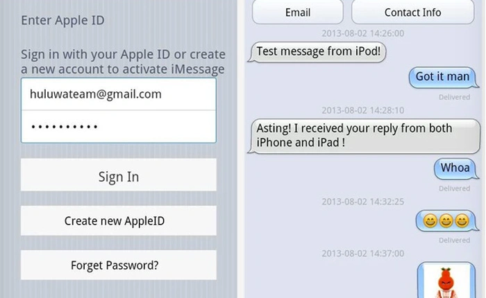 Cẩn trọng với ứng dụng cho gửi tin nhắn iOS iMessage trên Android