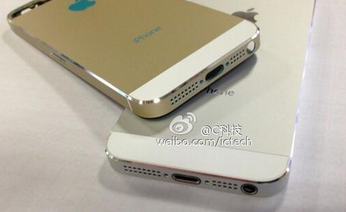 Bất ngờ lộ diện iPhone 5S màu vàng lạ mắt