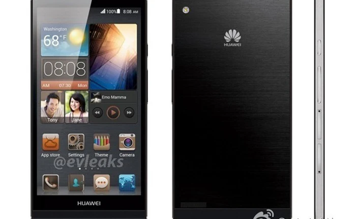 Rò rỉ thiết kế chính thức của Huawei Ascend P6: Smartphone mỏng nhất thế giới