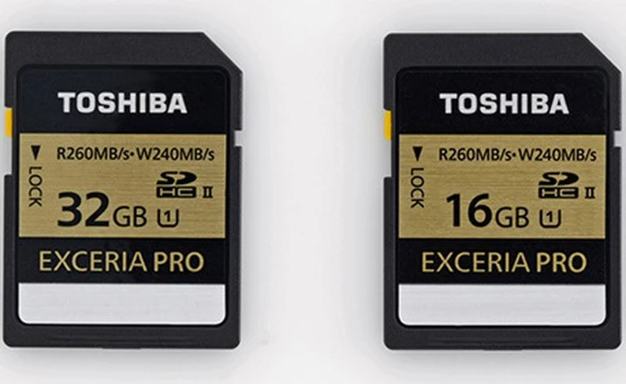 Toshiba ra mắt thẻ nhớ chép dữ liệu nhanh nhất thế giới