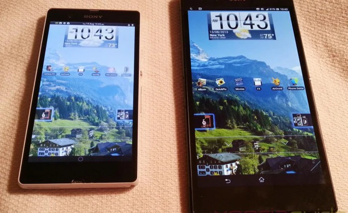 So chất lượng màn hình của anh em Xperia Z và Xperia Z Ultra