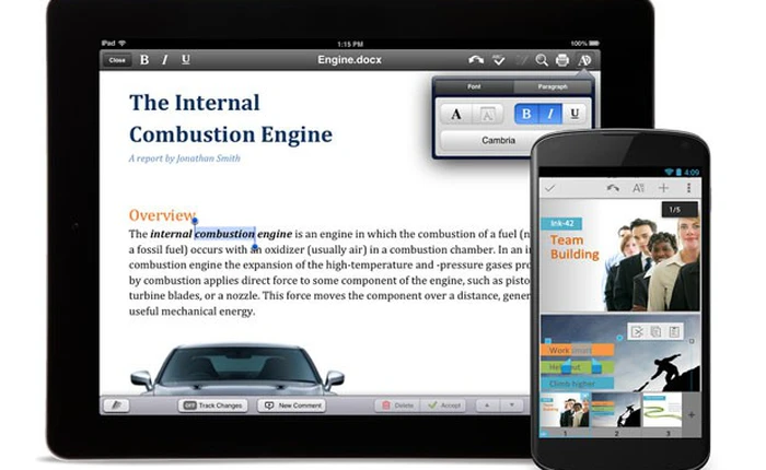 Google miễn phí QuickOfffice trên cả iOS và Android