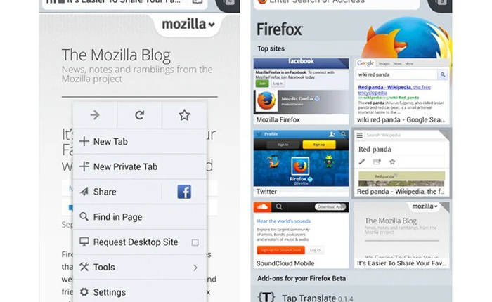 Firefox 25 Beta bổ sung chế độ lướt web mới tiện lợi