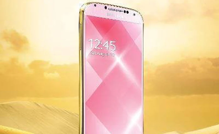 Lần đầu lộ diện Galaxy S4 màu vàng sâm panh