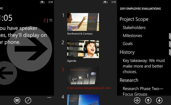 Có thể điều khiển Word, Excel qua Windows Phone