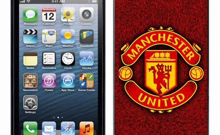 Ảnh chế quảng cáo iPhone 5 khiến fan M.U "sôi máu"
