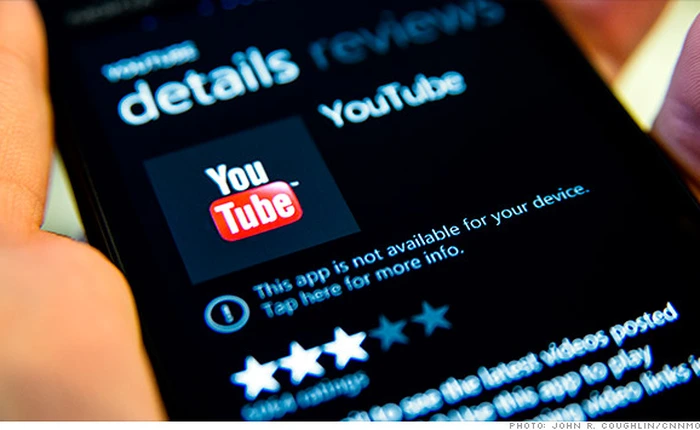 Windows Phone không đủ lớn để Google phát triển riêng ứng dụng Youtube