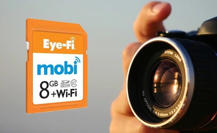Thẻ nhớ mới cho phép chuyển ảnh từ camera sang thiết bị di động bằng sóng Wi-Fi