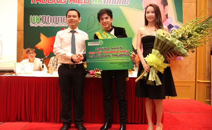 Đan Trường bất ngờ công bố làm đại sứ thương hiệu HKPhone