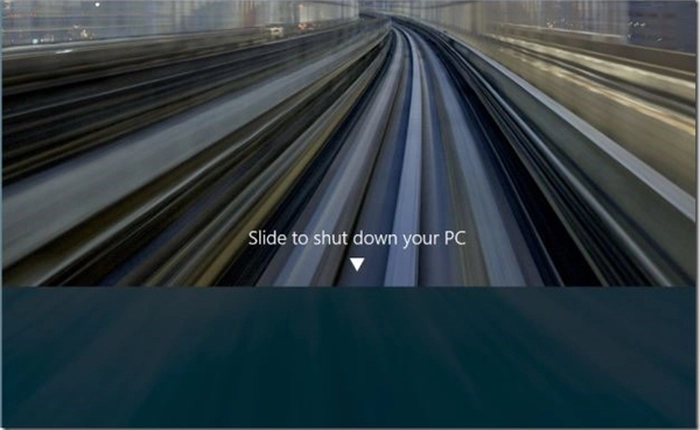 Kích hoạt chức năng Slide To Shutdown trong Windows 8.1 Preview