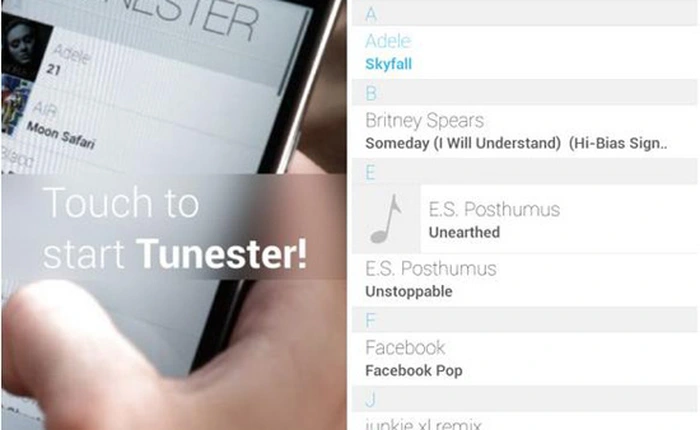 Tunester trình nghe nhạc tối giản dành cho Android