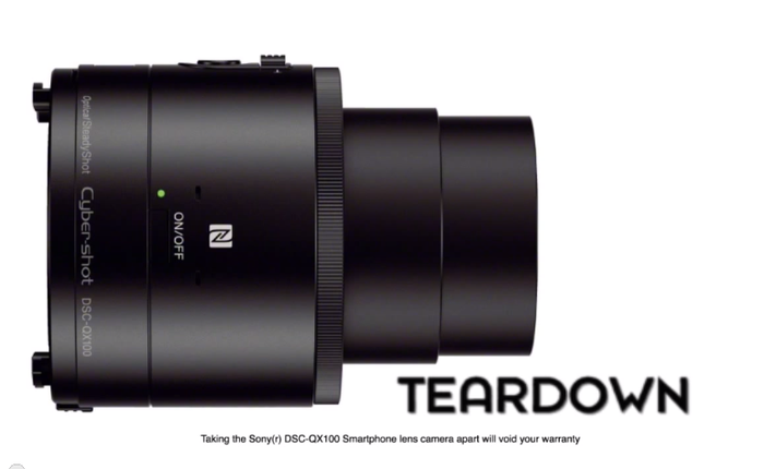 Khám phá “nội thất” bên trong Sony QX100: chiếc máy ảnh cao cấp không màn hình