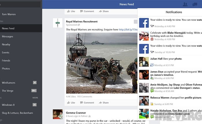 Đã có ứng dụng Facebook chính thức cho Windows 8.1