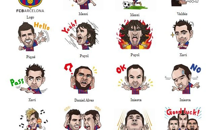 Barcelona và Real Madrid đọ sức trên LINE