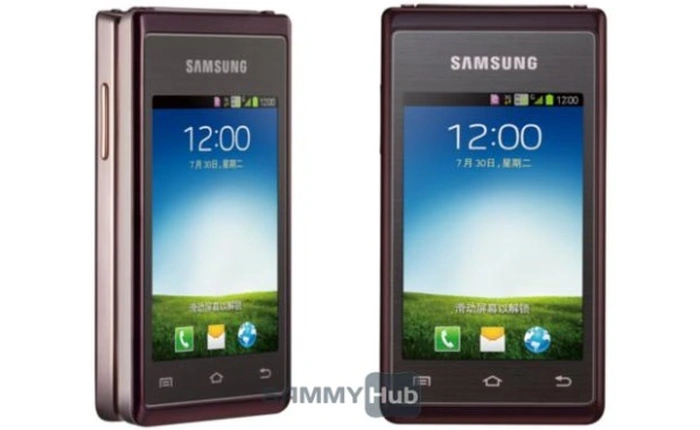 Lộ ảnh báo chí Samsung Galaxy Folder nắp gập vỏ sò chạy Android 4.1
