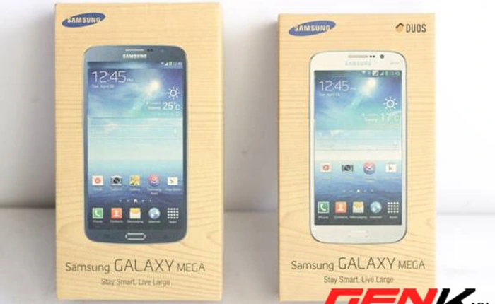 Cận cảnh bộ đôi Galaxy Mega tại Việt Nam
