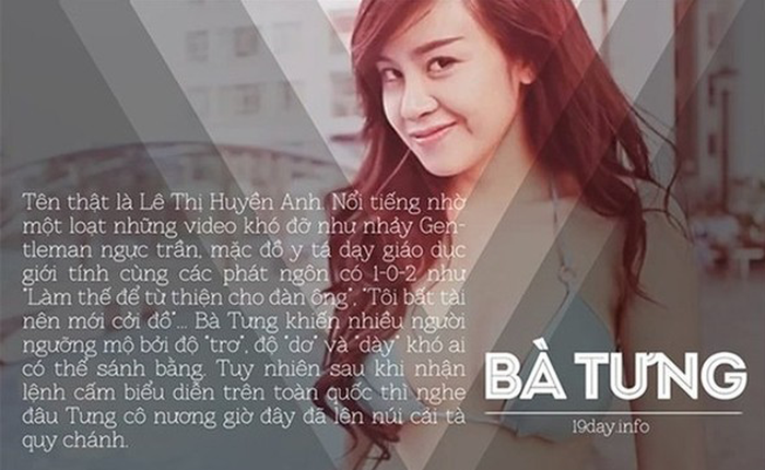 Bà Tưng, JVermind là nhân vật có ảnh hưởng tới cộng đồng mạng Việt Nam