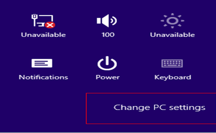 Vô hiệu hóa thiết lập Control Panel và PC Settings trên Windows 8