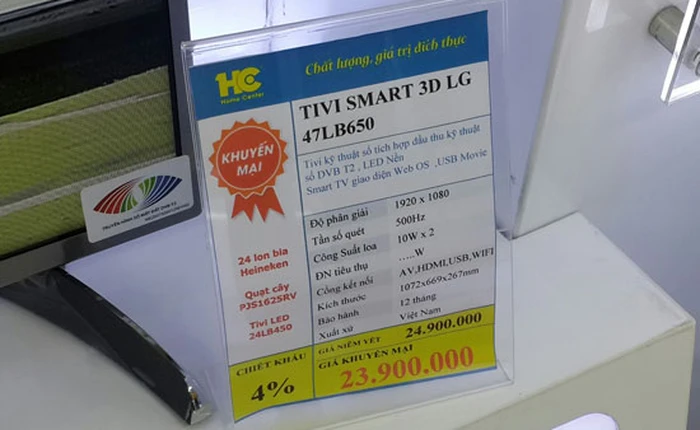 Dè chừng khi mua tivi "giảm giá khủng"